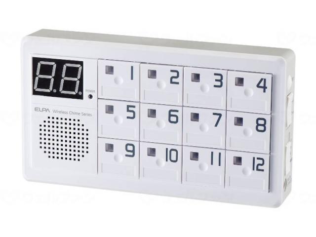 ワイヤレスチャイム１２ＣＨ受信機　−　−