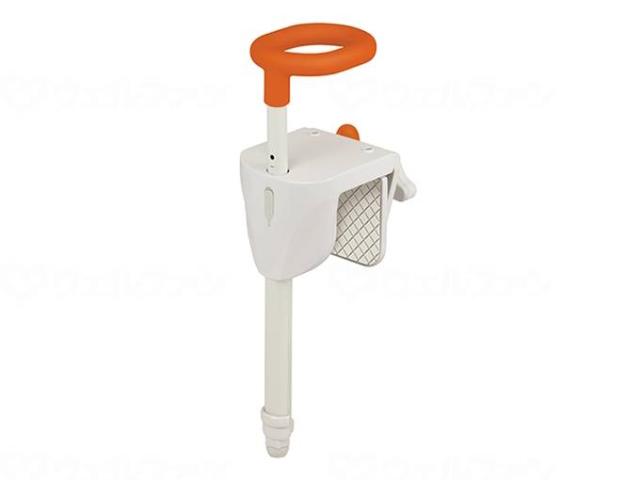 ユニプラス　浴槽手すり２Ｂ兼用１３０　レッドオレンジ　−