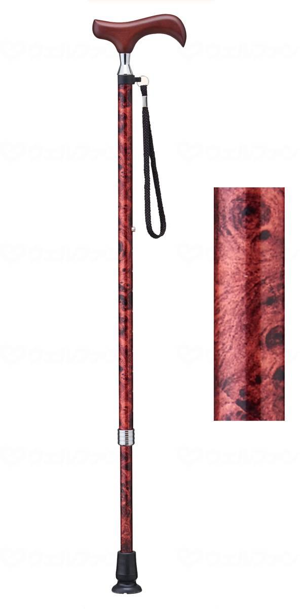 愛杖Ｅシリーズ　伸縮タイプ　ブラウンモクメ　−