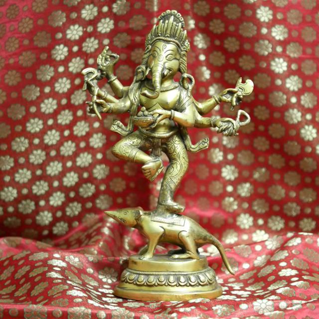 チベット密教 送料無料】ガネーシャ 置物 チベット密教 神様