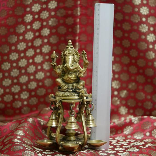 インドの神様ガネーシャの置物　真鍮製の大きなガネーシャです もちろん重量もヘビー級 エスニック アジアン雑貨 ガネーシャ像 ガネーシャ置物 ガネーシャ