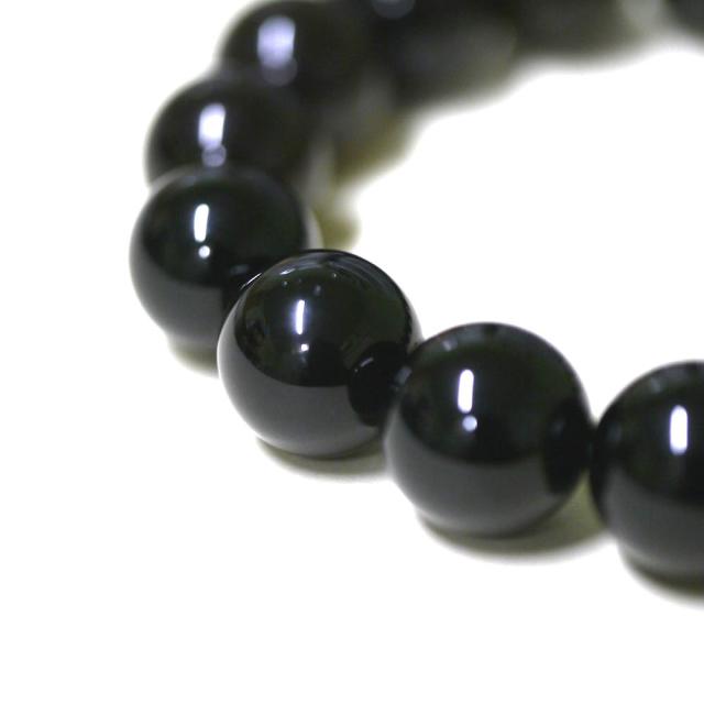 鑑別書付１点物 高品質黒水晶 モリオン 12mm ブレスレット 天然石 除障石 厄除け 破魔_2