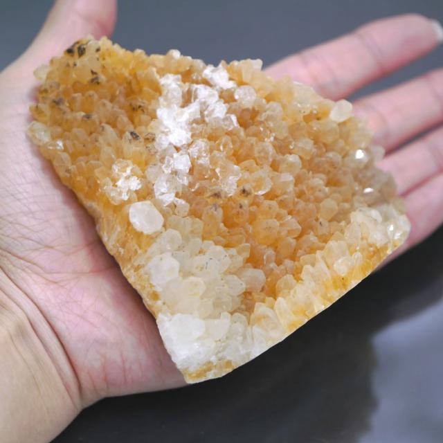 シトリンクラスター天然色 1点物 約422.5g 天然石・置き物 ポスト投函