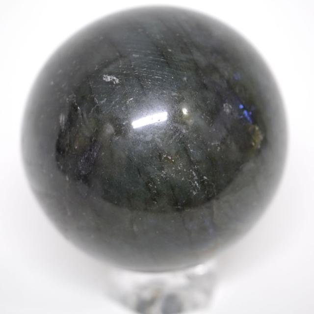 大玉ラブラドライト丸玉 約70.5mm 約492g 天然石・置物 台座は付属しません 10006806_7