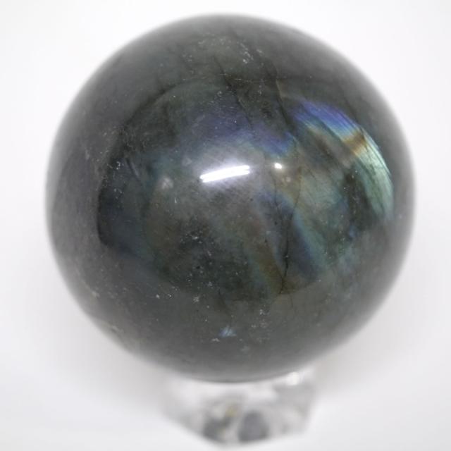 大玉ラブラドライト丸玉 約70.5mm 約492g 天然石・置物 台座は付属しません 10006806_4