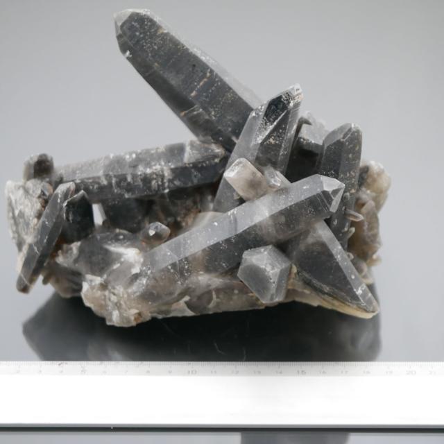 モリオン クラスター ケアンゴーム クラスター チベット産 黒水晶 1点物 魔除け 除障石 破邪 浄化 約1644g 天然石・置き物_6