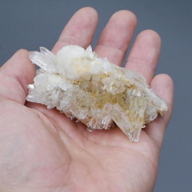 四川省産 菊花水晶 クラスター 1点物 約91g（Wターミネーター