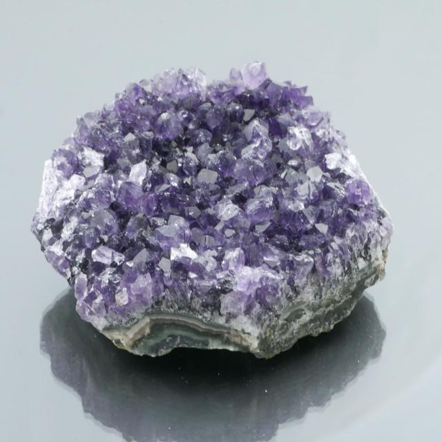 ウルグアイ産アメジストクラスター 濃紫色 1点物 約296ｇ 天然石 置き物 浄化 金運 恋愛運 癒し