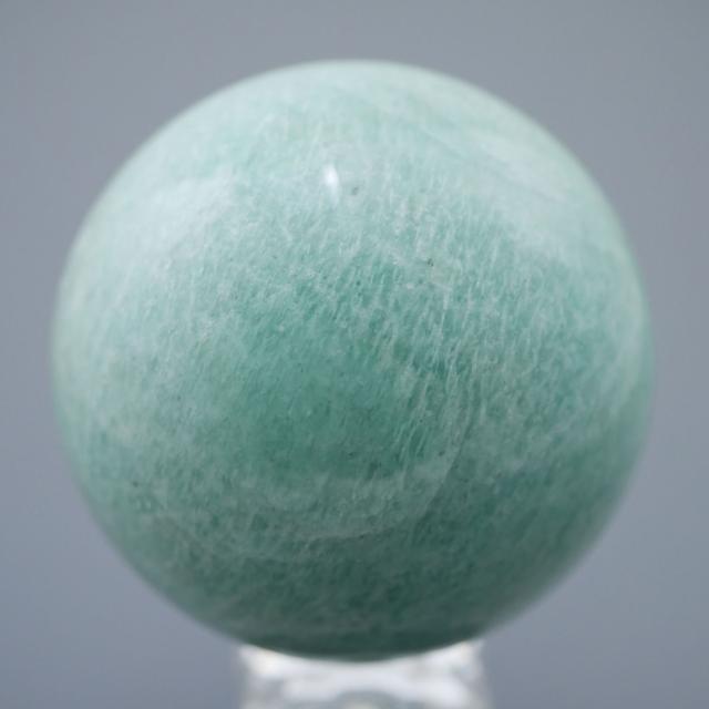 アマゾナイト 丸玉 437.5g 68.4mm 大玉/天然石・置物 原石 台座は付属しません
