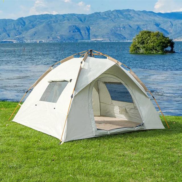 テント ワンタッチテント 1〜2人用 2〜4人用 軽量 防風防水 紫外線対策 アウトドア キャンプ用品 30秒で簡単設営 折りたたみ 通気性抜群 収納ケース_10