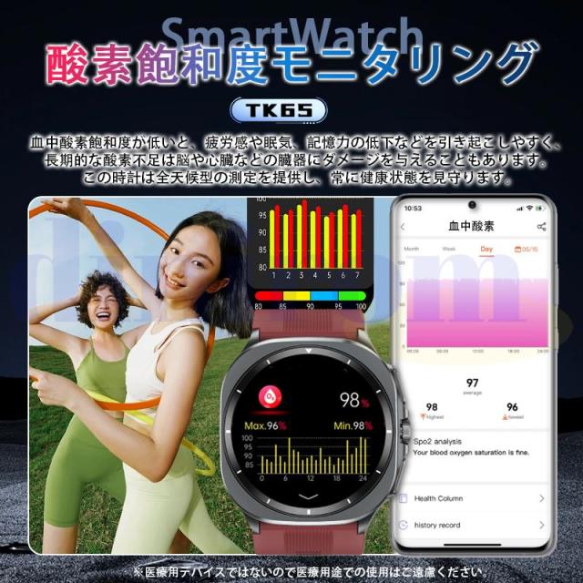【2026最新】スマートウォッチ 医療レベル高精度エアバッグ血圧測定 ECG心電図 血中脂質 尿酸 体温 血中酸素 心拍数 睡眠 健康管理 高齢者_7