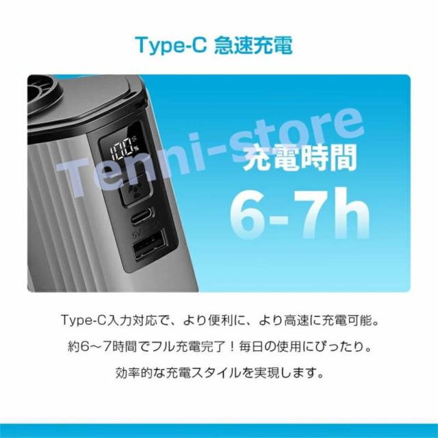 【2in1充電?送風】【12000mAh大容量】 ベルトファン 腰掛け扇風機 クリップファン モバイルバッテリー機能付き iPhone16充電_8