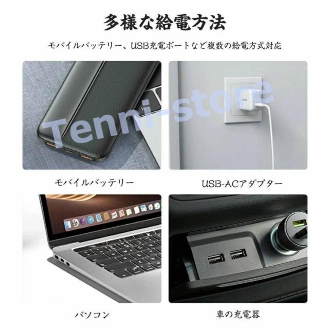 卓上扇風機 小型扇風機 デスク扇風機 静音 首振り コンパクト 上下角度調整 自動首振り ナイトライト シフト操作 オフィス パワフル送風 左右首振り_10