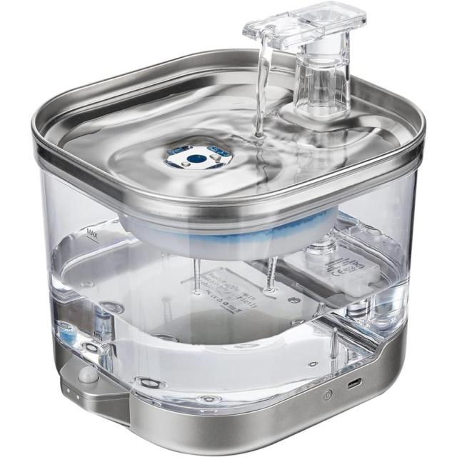 センサー給水器 水飲み器 ペット 自動給水器 コードレス 猫 犬 ステンレス製 超静音 フィルタープレゼント 2L大容量 多頭飼いも対応 洗いやすい ペット 給水機_17