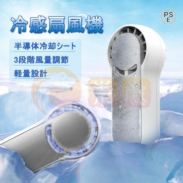 冷感扇風機 手持ち ハンディー扇風機 羽なし 大容量 冷風扇 USB充電式 強力 ミニファン 扇風機 パワフル送風 携帯扇風機 小型 卓上 軽量 静音 熱中症 暑さ対策