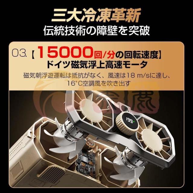 腰掛け扇風機 首掛け 20000mAhモバイル 96H時間動作 バッテリー内蔵 風量199段階 双風口 強力 小型 静音 照明 懐中電灯 dcモーター 携帯 冷風機 熱中症対策_4
