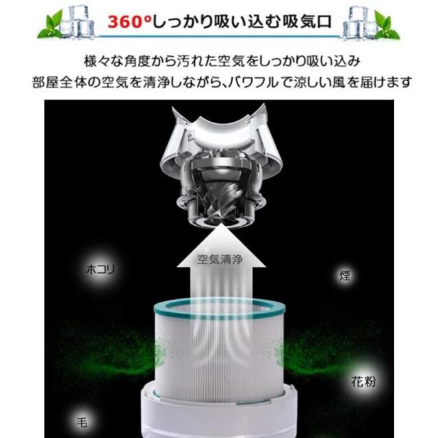 扇風機 主柱愛好者 dc原動機 羽なし リビング 鳥毛のない愛好者 空気の状態の循環過程 花粉?濾過性病原体打つ手空気の状態斎戒もく浴 省エネ かっこ良い遠隔操作 無鳥毛 生きて行く家電 取って置く役立つこと