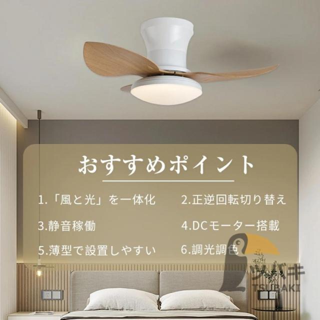 シーリングファンライト led 逆回転機能 シーリングライト dcモーター 8畳 調光調色 リモコン付き ファン付き照明 照明器具 天井照明 扇風機 リビング 和室