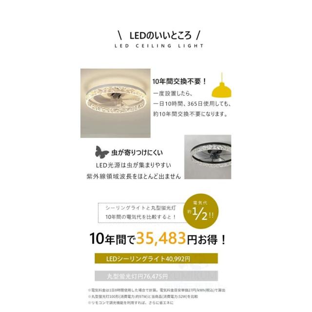 シーリングファンライト シーリングライト led 6畳 8畳 12畳 調光調色 おしゃれ 北欧 ファン付き照明 首振り 天井照明 扇風機 サーキュレーター リビング 寝室_14