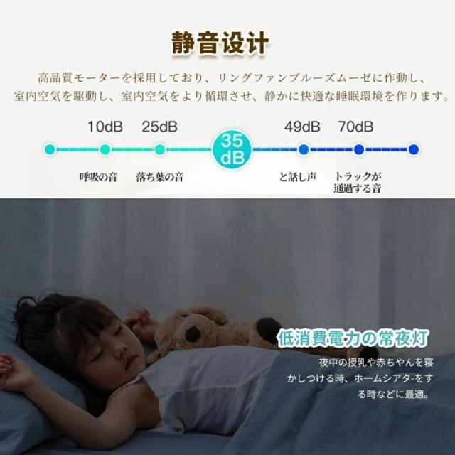 シーリングファン シーリングファンライト led 羽根なし10畳 12畳 調光調色 DCモーター 180°首振り 逆回転機能 リモコン付 APP対応 天井照明 扇風機 和室 静音