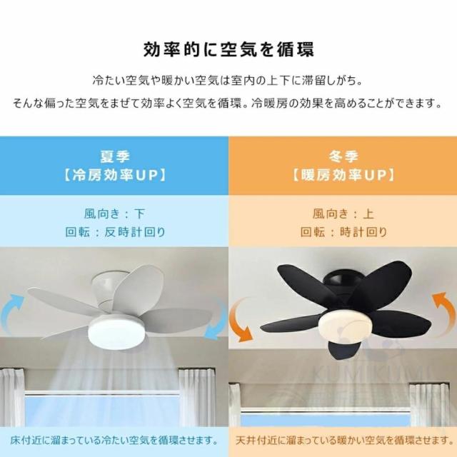 シーリングファン シーリングファンライト 8~12畳 LED DCモーター 調光調色 おしゃれ シーリングライト ファン付き リモコン付き 風量調節 軽量 木目羽 人気_4