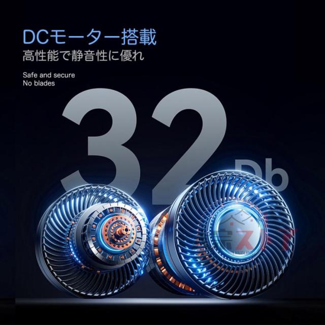 首掛け扇風機 ネッククーラー 冷風 扇風機 軽量 接触涼感 冷却 携帯 3600mAh LCD液晶ディスプレイ ネックファン 静音設計 くびかけ扇風機 アウトドア 熱中症対策_7