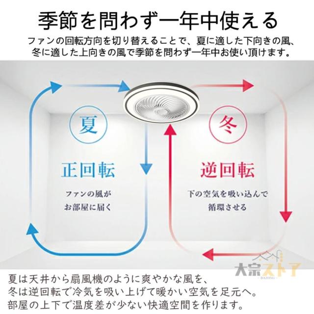 シーリングファンライト led dcモーター 薄型 シーリングライト 小型 調光調色 音楽再生 おしゃれ 北欧 リモコン操作 リビング 12畳 照明器具 省エネ 新生活_3