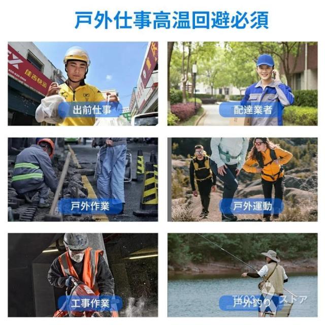腰掛け扇風機 強力 ワークマン 2026 扇風機 小型 dcモーター usb充電式 冷風機 アウトドア 二重風腰掛けファン 噴霧 ベルトファン LEDライトつき 25時間航続_13