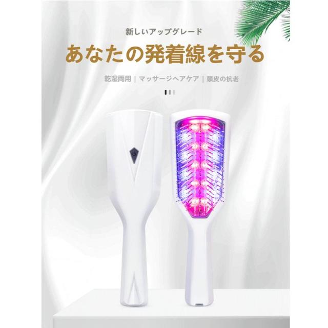 電気ブラシ EMS ブラシ 頭皮ブラシ 頭皮ケア 美肌 スキンケア マッサージ 乾湿両用 ヘアケア 高周波振動 プレゼント