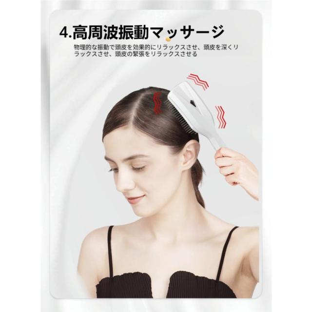 電気ブラシ EMS ブラシ 頭皮ブラシ 頭皮ケア 美肌 スキンケア マッサージ 乾湿両用 ヘアケア 高周波振動 プレゼント