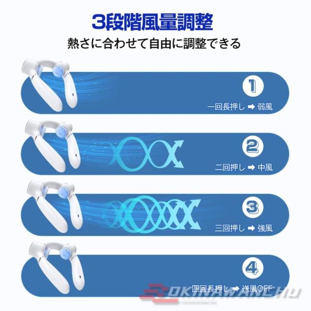 首掛け扇風機 扇風機 ネッククーラー 2つ冷却プレート ペルチェ素子 