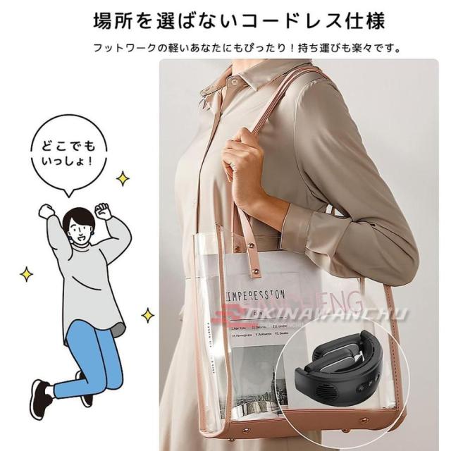 ネッククーラー 首掛け扇風機 2026 携帯用扇風機 dcモーター 羽なし 3つ冷却プレート 半導体冷却 日本製 扇風機 6000mAh大容量 送風 冷房/暖房 ネックヒーター_11