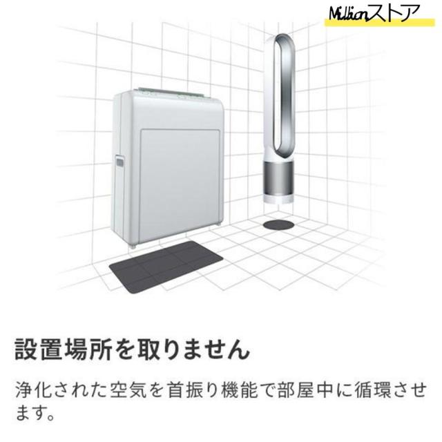 タワーファン 冷風 スリム 羽なし 空気清浄機 脱臭 首振り タイマー機能 空気清浄機能付 タワーファン 羽根無 リモコン付 暖風なし_13