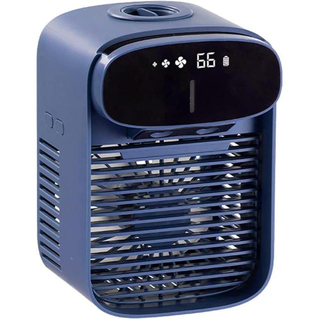 携帯冷風機 手持ち冷風機 卓上冷風機 冷風機 冷風扇 タイマー機能付き ライト付き 送風 加湿機能 冷却機能 空気清浄機能 強力 省エネ