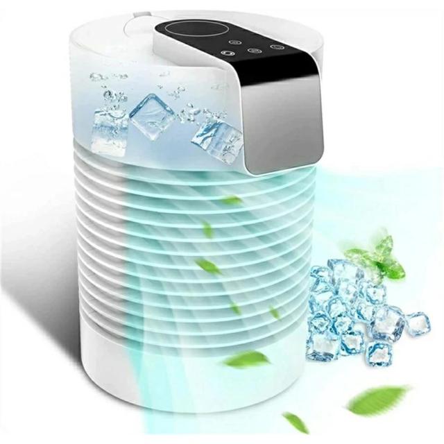 冷風扇 卓上 冷風機 扇風機 ミニクーラー 卓上クーラー 水冷エアコン 一台三役 送風 加湿 冷却 風量3段階 USB給電 充電式 持ち運び 省エネ 軽量
