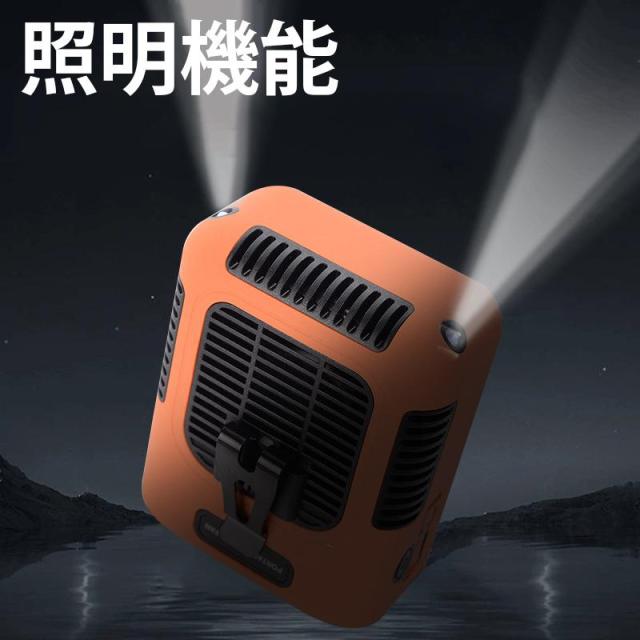 扇風機 腰掛け 腰ベルト扇風機 携帯扇風機 首掛け扇風機 卓上扇風機 軽量 夏用 三段階風量調節 大容量リチウム電池内蔵 ミニ 携帯便利 両手解放_2