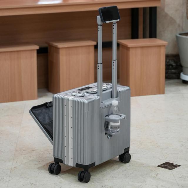 スーツケース 多機能 2025 新登場 TSAロック USBポート フロントオープン キャリーバッグ フロントポケット 機内持込 キャリーケース XS S M L 軽量 静音 大型 旅行_19