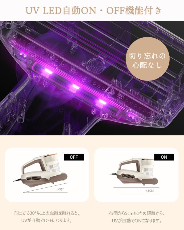 布団クリーナー ふとんクリーナー 布団掃除機 温風 55℃温風 420Wハイパワー