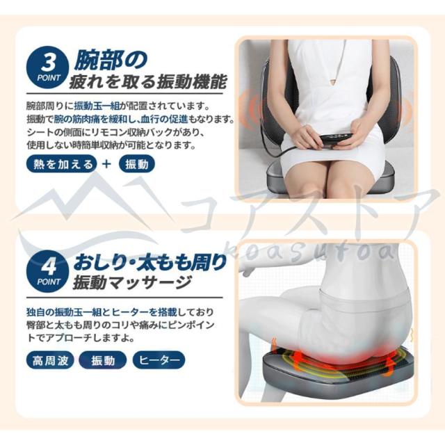 3Dマッサージ マッサージシート マッサージ器 マッサージ機 肩 腰 背中