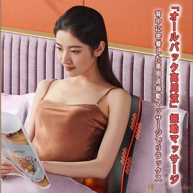 【新型8個磁石】マッサージ器 多機能マッサージ枕 小型 全身 腰 足 背中 肩 首 電熱 マッサージ機 ネックマッサージャー プレゼント温熱 ems_10