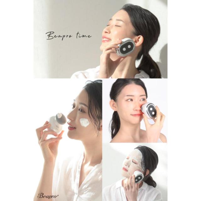 美顔器 EMS RF温感 赤色LED 高速タッピング 洗顔ブラシ コンパクト
