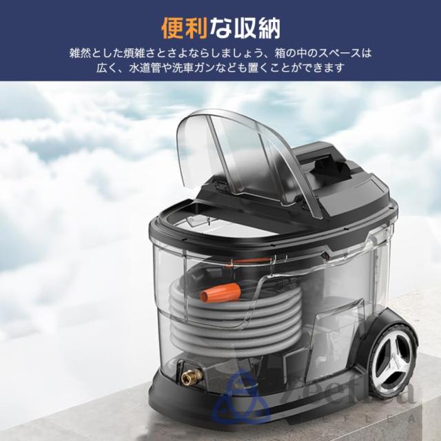 2025新登場 高圧洗浄機 タンク式 コードレス 充電式 タンク式高圧洗浄機 業務用 家庭用 20L 水道直結 吐出圧力12MPa 軽量 洗車 バッテリー 水圧洗車機 収納 掃除_14