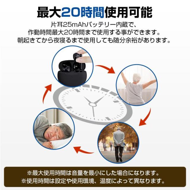 集音器 イヤホン型 充電式 高齢者 使いやすい 5段音量調節 両 集音器 イヤホン型 充電式 高齢者 使いやすい 5段音量調節 両