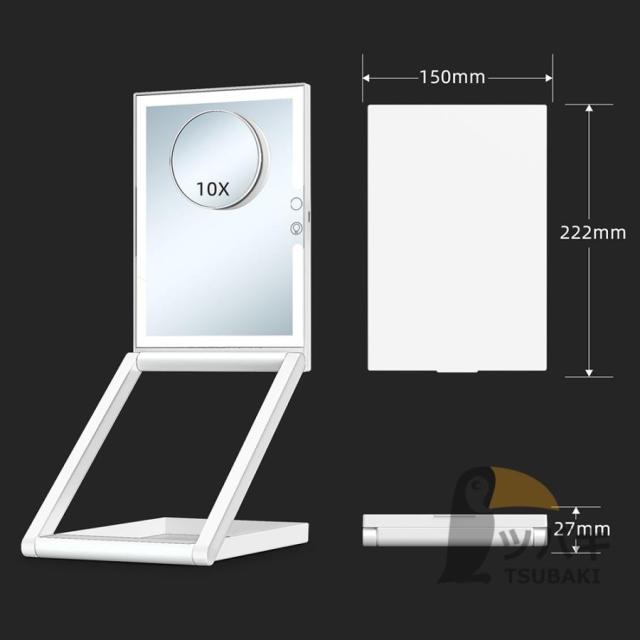 FPD スマート 卓上 鏡 ライト付き 女優ミラー AI 肌診断 Amazon.co.jp