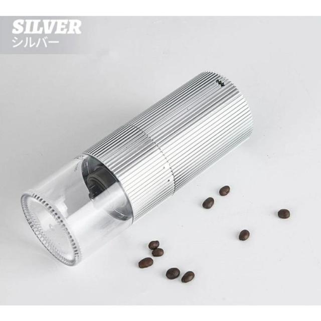 コーヒーミル 電動 臼式 電動ミル 繊細研磨 研磨後自動停止 充電式 水洗い可能 粒度調整 セラミック 電動コーヒーミル こーひーみる コーヒー豆 一台多役_18