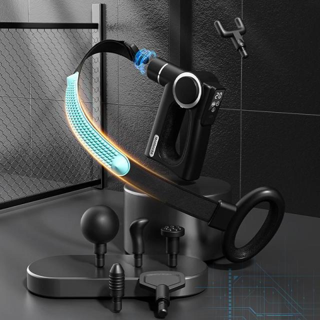 ハンディマッサージャー 液晶付き 肩こり マッサージ器 全身 電動 バイブ アーム 首 肩 腰 背中 20段階調節 父の日 敬老の日 プレゼント_12