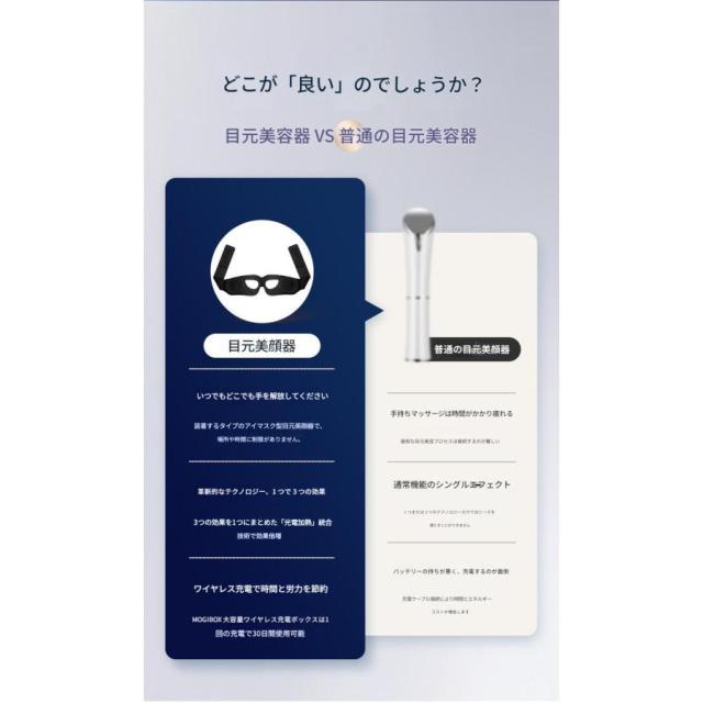 目元美顔器 目元エステ 目元ケア 温熱 美容器 超音波 メディリフトアイ ウェアラブル 目もとケア ヒーター EMSマスク USB充電式 男女兼用 アイケア プレゼント