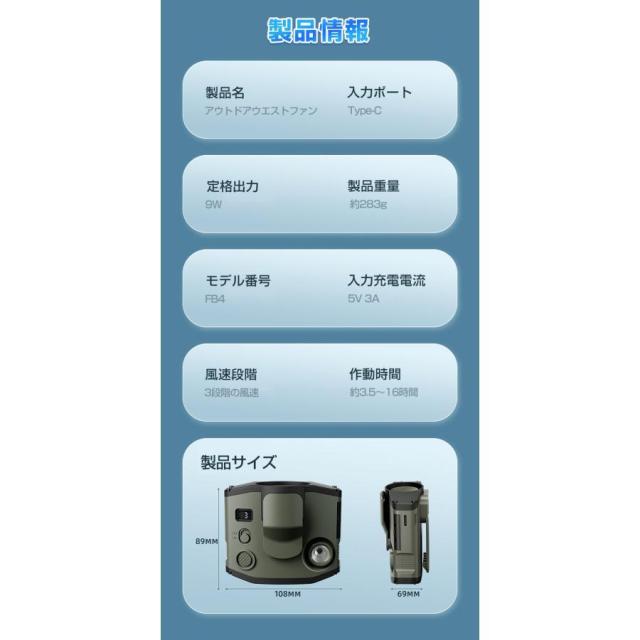 2026 最新　ベルトファン 腰掛け扇風機 扇風機 ウエストファン 腰掛けファン 腰かけ 腰掛け 強力 ファン ハンズフリー 携帯扇風機 充電式 USB 空調ファン ミニ 　_10