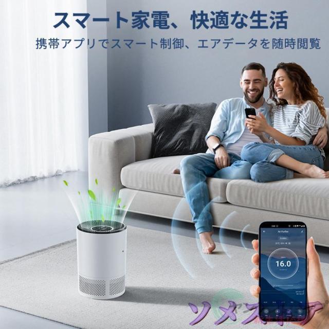 空気清浄機 ペット向け スマホ対応 花粉対策 強力浄化 45畳 コンパクト