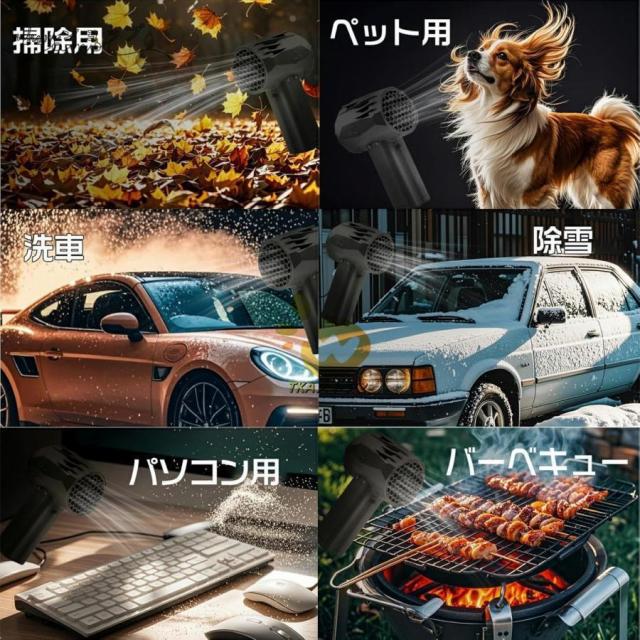 X64 ミニ 暴力ターボファン、 車用バイオレント ブロワー ターボジェットファン、 64mm ダクトファンブラシレスモーター送風機、 瞬間推力1.4kg/s 20W超高速充電_12